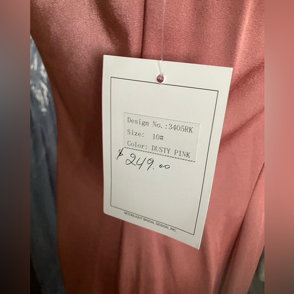 Salmon Pink Dress - Picture 5 of 6